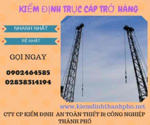 Hình ảnh kiểm định Trục cáp chở hàng