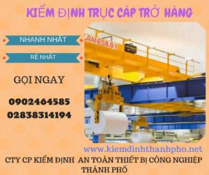 Hình ảnh kiểm định Trục cáp chở hàng