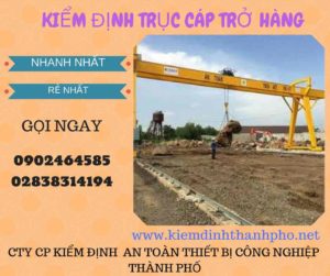 Hình ảnh kiểm định Trục cáp chở hàng