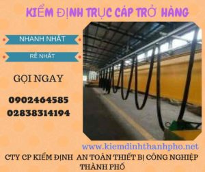 Hình ảnh kiểm định Trục cáp chở hàng