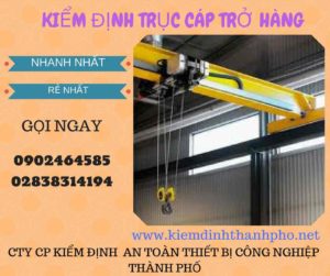 Hình ảnh kiểm định Trục cáp chở hàng