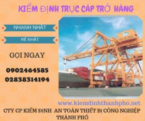 Hình ảnh kiểm định Trục cáp chở hàng