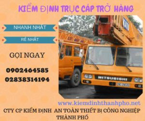 Hình ảnh kiểm định Trục cáp chở hàng