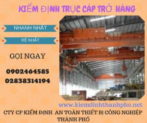 Hình ảnh kiểm định Trục cáp chở hàng