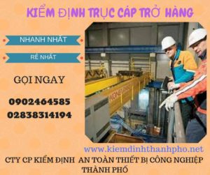 Hình ảnh kiểm định Trục cáp chở hàng