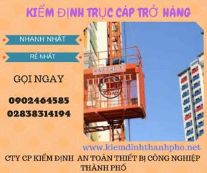 Hình ảnh kiểm định Trục cáp chở hàng