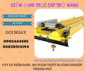 Hình ảnh kiểm định Trục cáp chở hàng