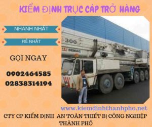 Hình ảnh kiểm định Trục cáp chở hàng