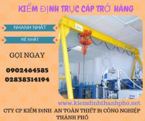 Hình ảnh kiểm định Trục cáp chở hàng