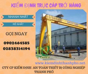 Hình ảnh kiểm định Trục cáp chở hàng