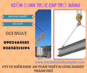 Hình ảnh kiểm định Trục cáp chở hàng