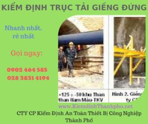 Hình ảnh kiểm định Trục tải giếng đứng