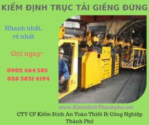 Hình ảnh kiểm định Trục tải giếng đứng