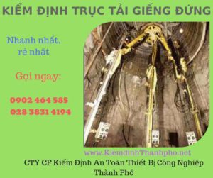 Hình ảnh kiểm định Trục tải giếng đứng