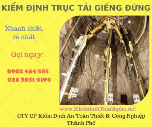 Hình ảnh kiểm định Trục tải giếng đứng