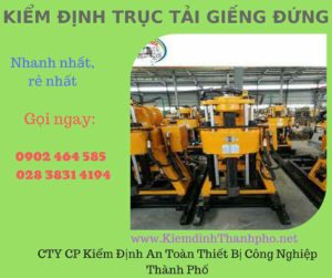 Hình ảnh kiểm định Trục tải giếng đứng