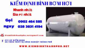 Hình ảnh kiểm định BÌnh bơm hơi