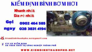 Hình ảnh kiểm định BÌnh bơm hơi