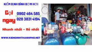 Hình ảnh kiểm định BÌnh bơm hơi