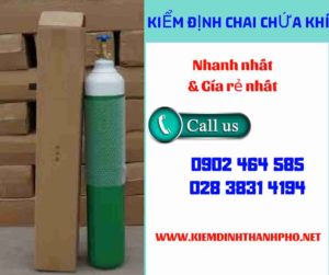 Hình ảnh kiểm định Chai chứa khí