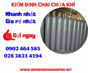 Hình ảnh kiểm định Chai chứa khí