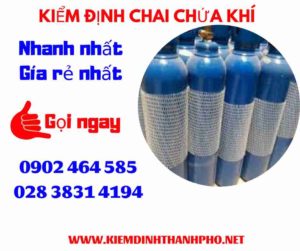 Hình ảnh kiểm định Chai chứa khí