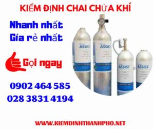 Hình ảnh kiểm định Chai chứa khí