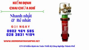 Hình ảnh kiểm định Chai chứa khí