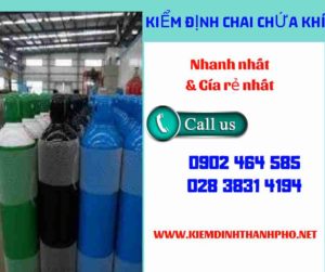 Hình ảnh kiểm định Chai chứa khí