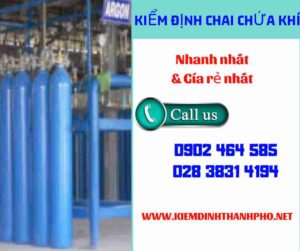 Hình ảnh kiểm định Chai chứa khí