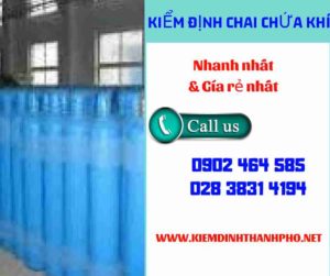 Hình ảnh kiểm định Chai chứa khí