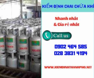 Hình ảnh kiểm định Chai chứa khí