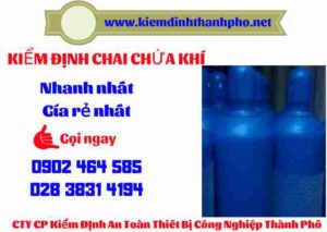 Hình ảnh kiểm định Chai chứa khí