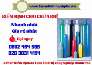 Hình ảnh kiểm định Chai chứa khí