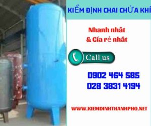 Hình ảnh kiểm định Chai chứa khí