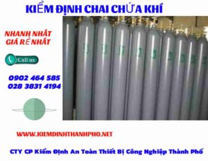 Hình ảnh kiểm định Chai chứa khí