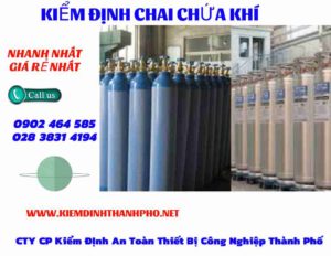 Hình ảnh kiểm định Chai chứa khí