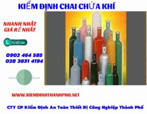 Hình ảnh kiểm định Chai chứa khí