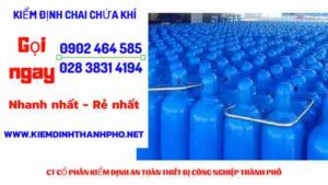 Hình ảnh kiểm định Chai chứa khí