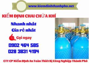 Hình ảnh kiểm định Chai chứa khí