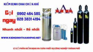 Hình ảnh kiểm định Chai chứa khí