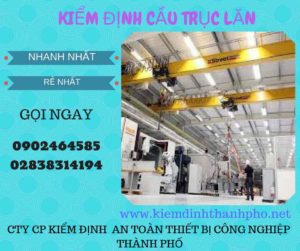 Hình ảnh kiểm định Cầu trục lăn