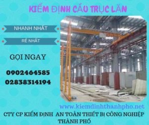 Hình ảnh kiểm định Cầu trục lăn