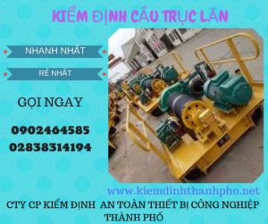 Hình ảnh kiểm định Cầu trục lăn