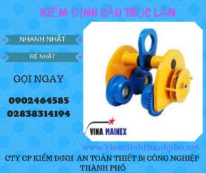 Hình ảnh kiểm định Cầu trục lăn