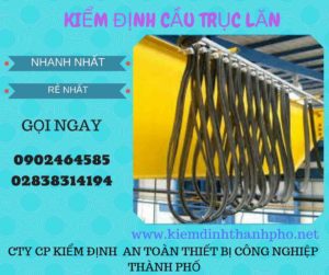 Hình ảnh kiểm định Cầu trục lăn