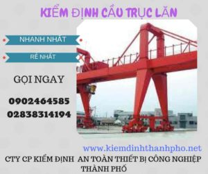 Hình ảnh kiểm định Cầu trục lăn