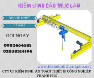 Hình ảnh kiểm định Cầu trục lăn