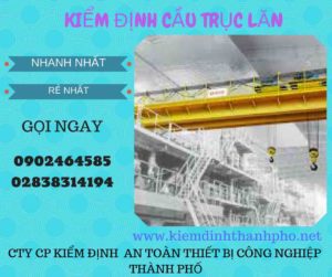 Hình ảnh kiểm định Cầu trục lăn