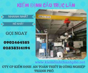 Hình ảnh kiểm định Cầu trục lăn